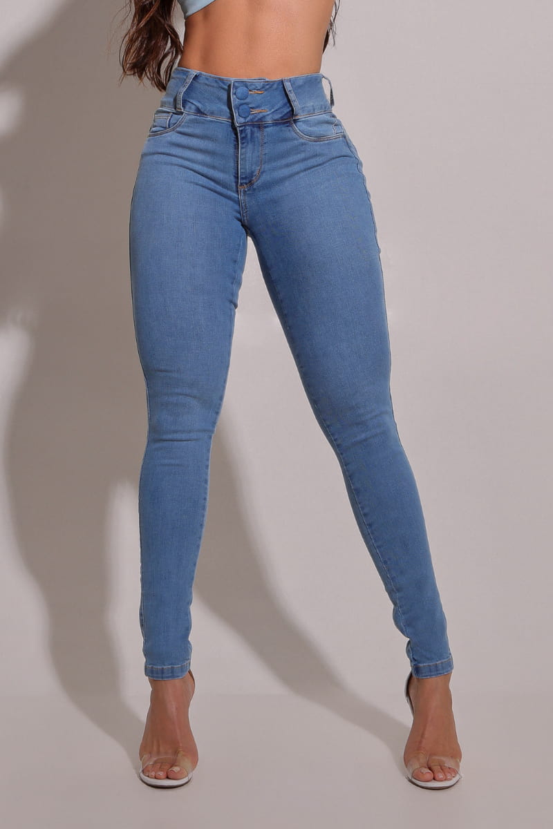 Calça Jeans Modeladora lipo Clara Skinny - CH11